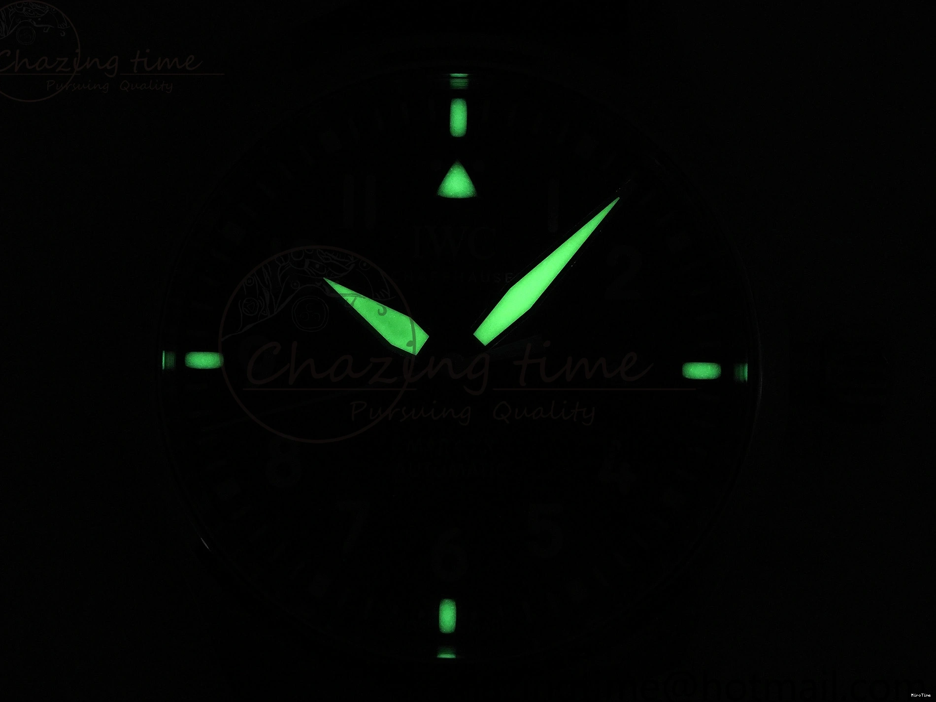 MIROTIME 0210 Pilot Mark XX IW328201 ZF 1:1 Best Edition Black Dial on Black Leather Strap A Affordable 7028